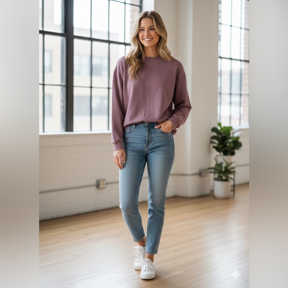 Madewell Pink Women's 100%,Cotton Sweatshirt Top size M